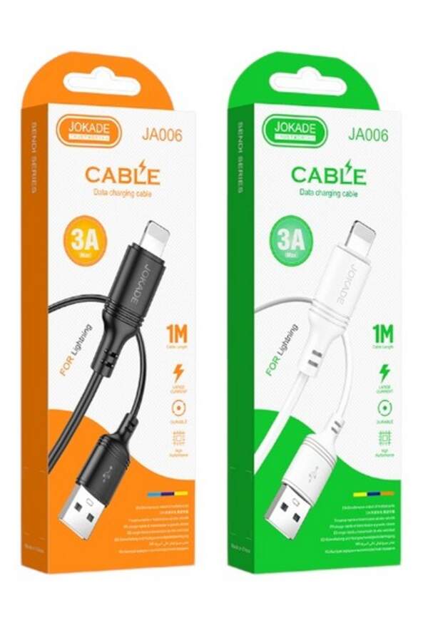Кабель до телефону JOKADE 006 юсб - лайтнінг білий (шт.)