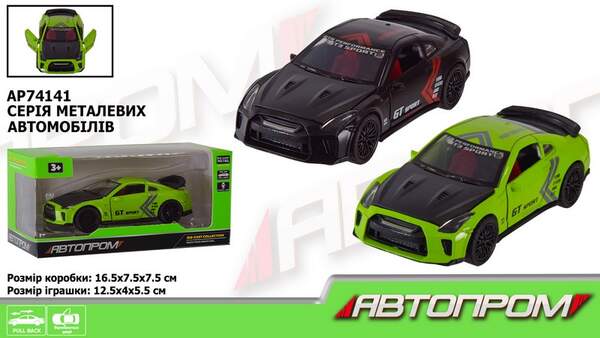 Машина мет. АВТОПРОМ арт. AP74141 (48шт) 1:32,2 кольора,відкр.двері,багажник,короб.16,5*7,5*7,5см (шт.)