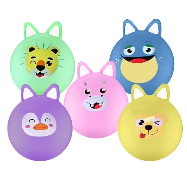 М'яч 45см з вухами BT-PB-0219 морди 350г 5мал.5кол./30/ (шт.)