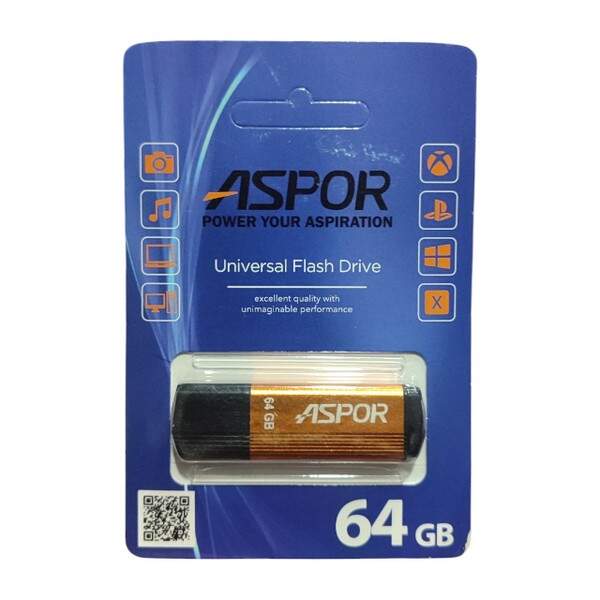 USB Flash Aspor AR121 64GB  -  золотий (шт.)