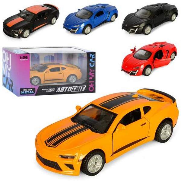 Машинка AS-1849 (48шт) АвтоСвіт 1:36, метал, інер-я, 11,5см, мікс видів, в кор-ці, 14,5-7,5-6,5см (шт.)
