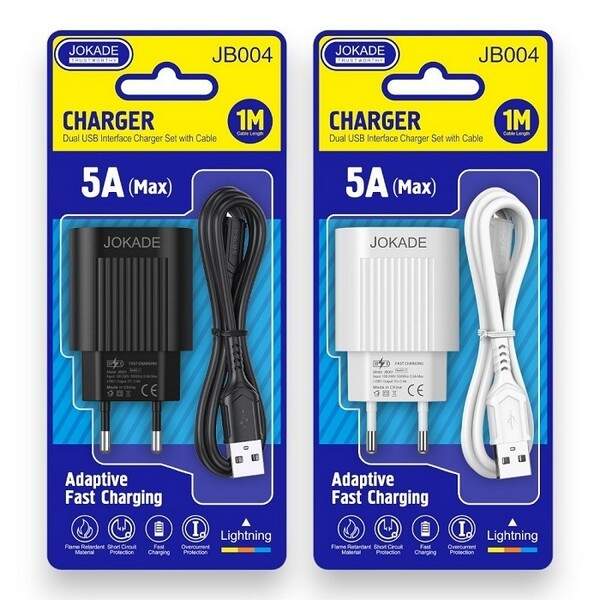 МЗП JOKADE JB004 2USB + кабель Lightning black (шт.)