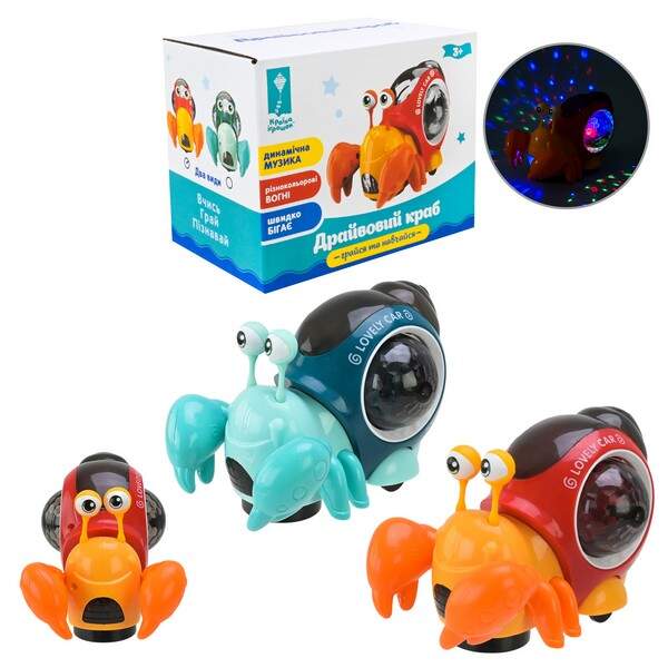 Краб муз. арт. PL-724-21 (108шт/2) укр.мова, муз,пісня, у короб.10,9*9,1*13,5см (шт.)