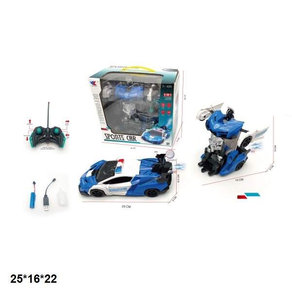 Р.К Легкова поліція 7011-1ABD трансформер аккум.дим.кор.25*16*22 /40/ (шт.)