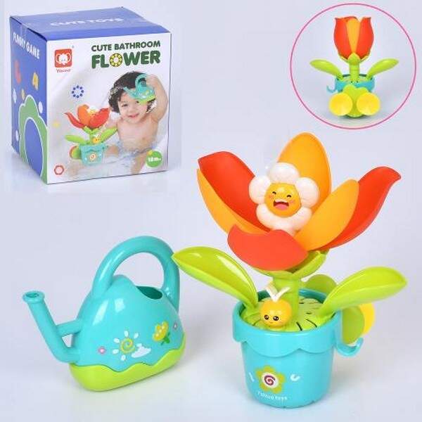 Гра для купання 850 (48шт) квітка у горщику 20см, присоска, лійка, в кор-ці, 17-15-15см (шт.)