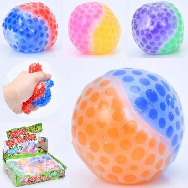 Іграшка MS 3994 (144шт) антистрес, 6см, орбіз, 4 кольори, в пакеті, 12шт в дисплеї, 26-20-6,5см (шт.)