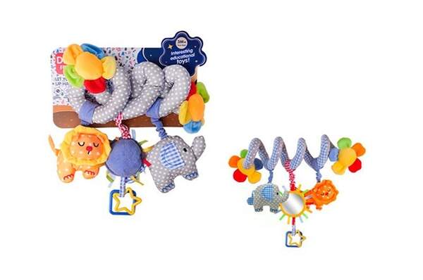 Підвіска 688M-121 (30шт) на ліжко, квіти, спіраль 57-32см, музика, підвіски 3шт(тварини-брязкальце/п (шт.)