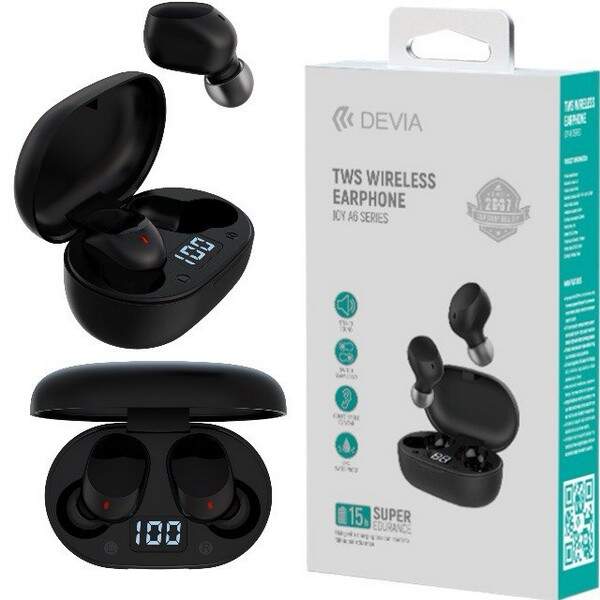 Навушники Joy A6 Series TWS  Wireless Earphone Black (шт.)