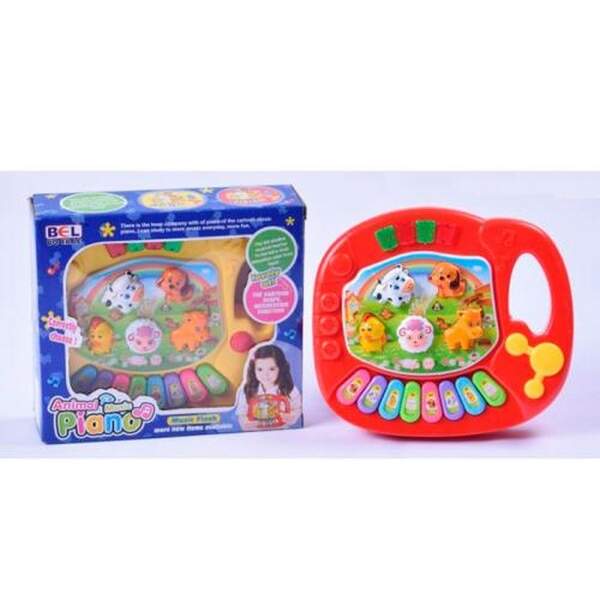 Піаніно 5031-B (72шт) 17-15-3,5см, музика, звук(англ), звуки тварин, світло, змінюються режими, 2 ко (шт.)
