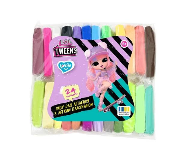 L.O.L. Surprise! Tweens TM 24 кольори класік ТМ Lovin Набір для ліплення з повітряним пластиліном LO (шт.)