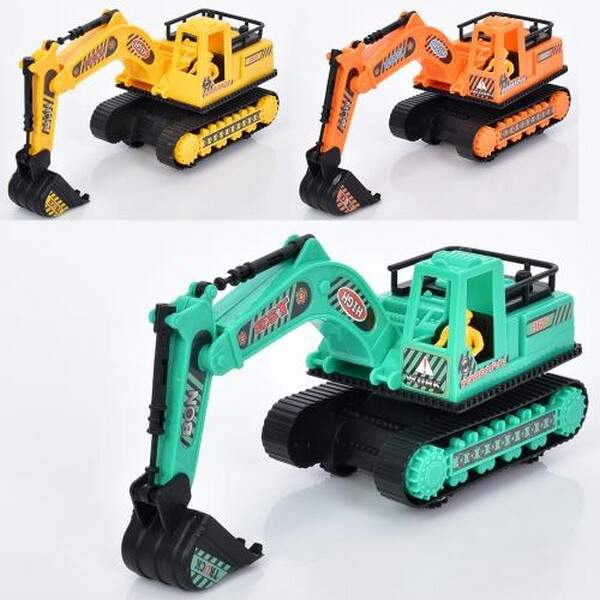 Екскаватор 517-10 (120шт) 22см, інерція, рухомі деталі, 3 кольори, в пакеті, 27-18-8см (шт.)