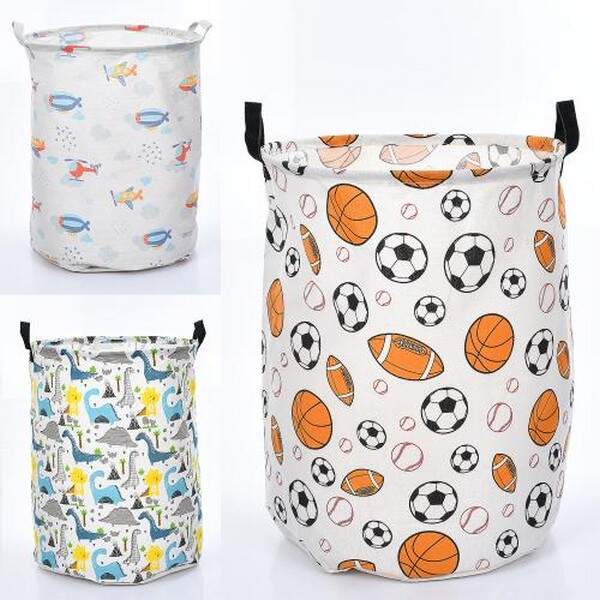 Кошик для iграшок MR 1466 (30шт) діам.40см, висота 49см, 2 ручки,3 види, у пакеті, 41-44-3см (шт.)