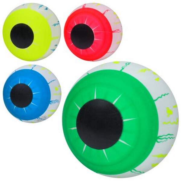 М'яч дитячий MS 4409 (144шт) 9 дюймів, 57-60г, малюнок (око), мікс кольорів, (шт.)