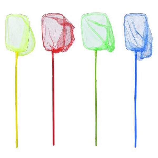 Сачок для метеликів MS 4389 (100шт) 18-21см, довжина 81см, ручка бамбук 60см, 4 кольори (шт.)