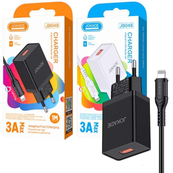 МЗП JOKADE JB048 + кабель Lightning black (шт.)