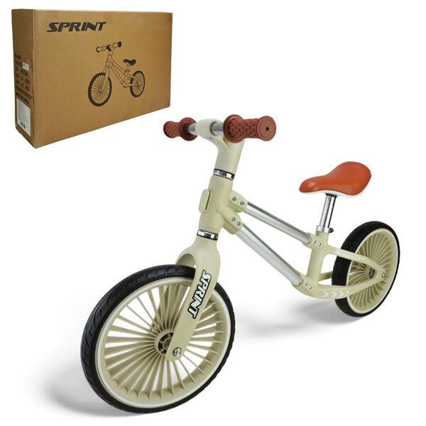 Велобіг арт. BB2513 (1шт)   сталевий, колеса 12 дюймів PU,бежевий (шт.)