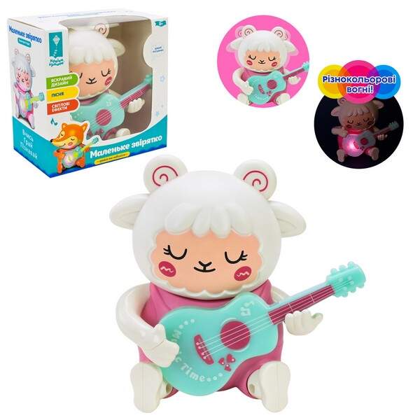 Вівця муз. арт. PL-724-38 (90шт) батар., світло, пісня на укр. мові,р-р 12*6,5*12см, у короб. 12,3*7 (шт.)