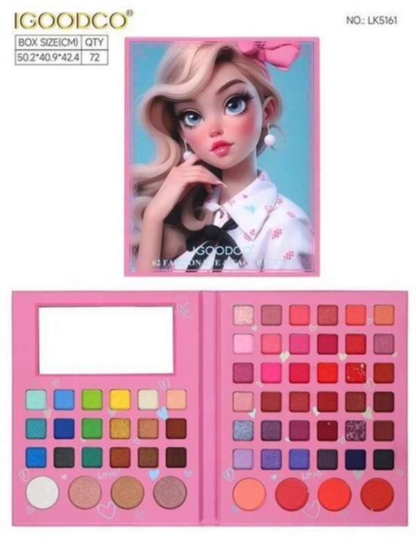 Косметика арт. LK5161 (72шт/6)   палетка тіней, аксес короб. 15*20*2см (шт.)