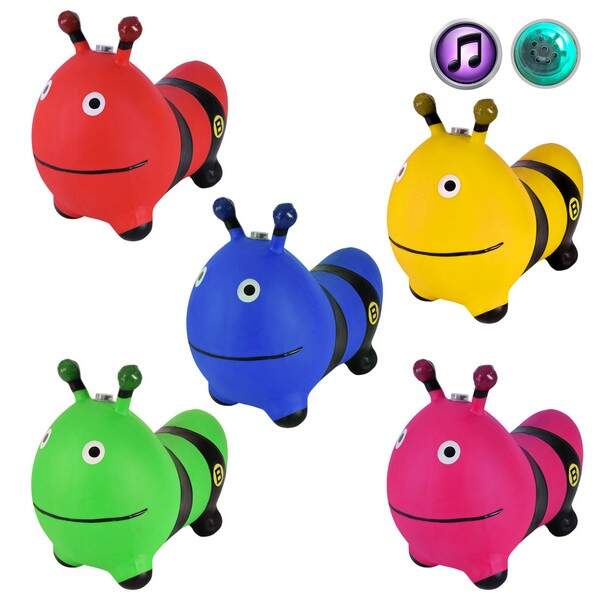 Стрибун гумовий арт. RB2515 (30шт)  Бджілка  1400 гр з музикою (шт.)