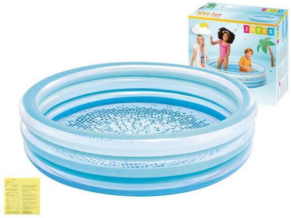 Басейн дитячий 58467 (6шт) надувний, 147-33см, 330л, від 2-х років, дно-принт-мозаїка, в кор-ці, (шт.)