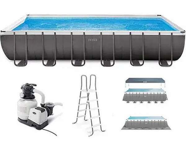 Басейн каркасний 26364 (1шт) 732-366-132см, 31805л, фільтр-насос, драбина, підстилка, тент (шт.)