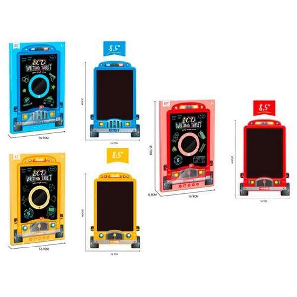 LCD планшет X7-1-2-3 (60шт) 8,5дюймів, транспорт 16,7-25,5см, 3 види, на бат(табл), в кор-ці, 17-26- (шт.)