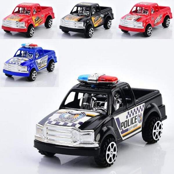 Джип 258-BCD (150шт) інерція, 16см, 3види (1 вид поліція) мікс кольорів, в пакеті, 19-17-8см (шт.)