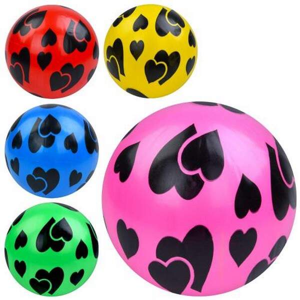 М'яч дитячий MS 3987 (240шт) 9 дюймів, ПВХ, 57-63г, 5кольорів, 1вид, 10шт в пакеті (шт.)