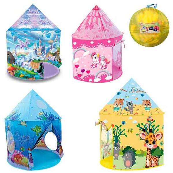 Намет MR 1471 (8шт) будинок, 95-95-в107см, каркасний, вхід-накидка, вікно-сітка, 4 види, у сумці, 40 (шт.)