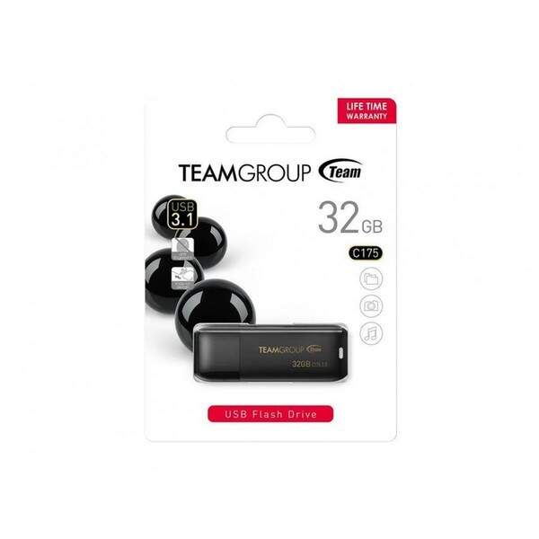 Team 32gb USB 3.1 C175 Pearl Black (TC175332gb01) (шт.)