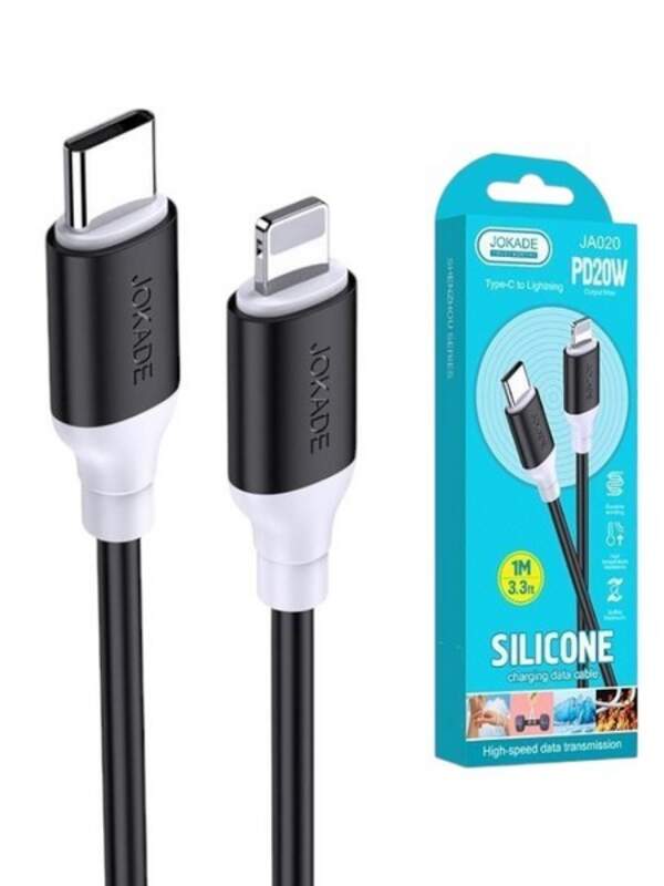Кабель JOKADE JA020 PD20W (1 meter) (Type-C to Lightning) чорний (шт.)