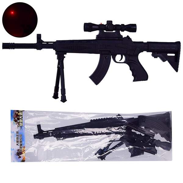 Іграшка автомат арт. 2059, лазер, р-р іграшки - 55.5*22*12.5 см., у пакеті 19.5*55 см. (шт.)