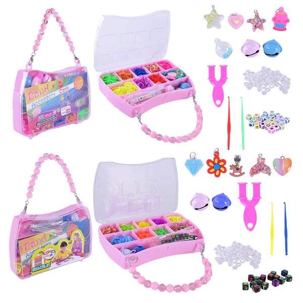 Резиночки для плетіння арт. 18102/18101 2види  інструменти для плетіння, резиночки, підвіски у короб (шт.)