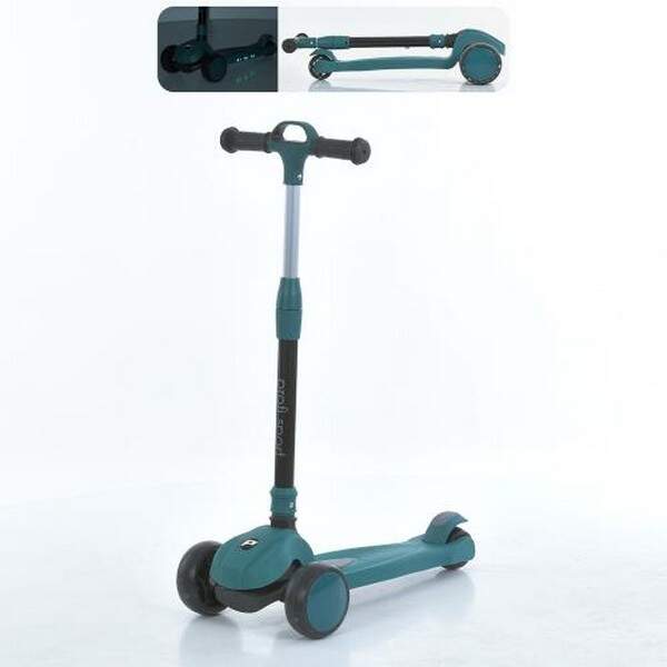 Самокат JR3-138-M (1шт) метал+пластик, 3колеса, 2колеса120мм світло,заднє 75мм світло, музика,світло (шт.)