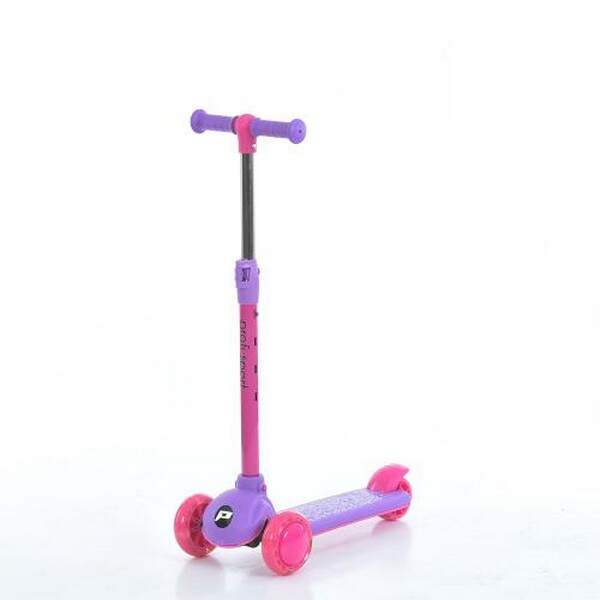 Самокат JR3-139-V (1шт) метал+пластик, 3колеса, 2колеса110мм світло,заднє 85мм світло, кермо(4положе (шт.)