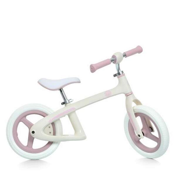 Біговел дитячий 12 д. MBB 1043-3 (1шт) 2 кол PU,нейлон.рама, біло-рожевий (шт.)