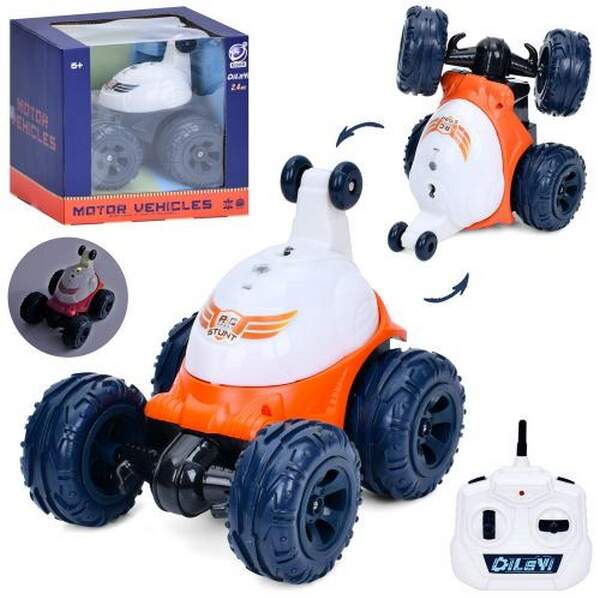 Машинка 986P (12шт) р/к2,4G, 18см, трюкова, пара/дим, світло, гумові колеса, 2 кольори, на бат-ці, в (шт.)