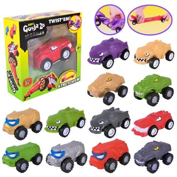 Іграшка антистрес GooJitZu арт. C2881 (96шт/2) машинка з піском 13 мікс у коробці. 16,5*6*16,5см (шт.)