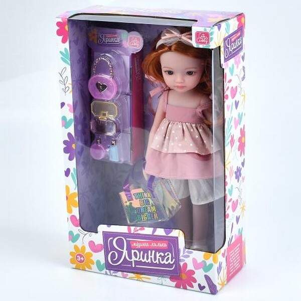 Лялька M 6077 I UA (20шт) Яринка, 32,5см, музика(укр), 5 пісень, сумка, аксесуари, бат(табл), в кор- (шт.)