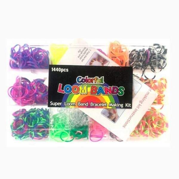 Набір для плетіння браслетів  XY2066 (96шт) резинки для плетіння, гачок, у пеналі, 19,5-13,5-3,5см (шт.)