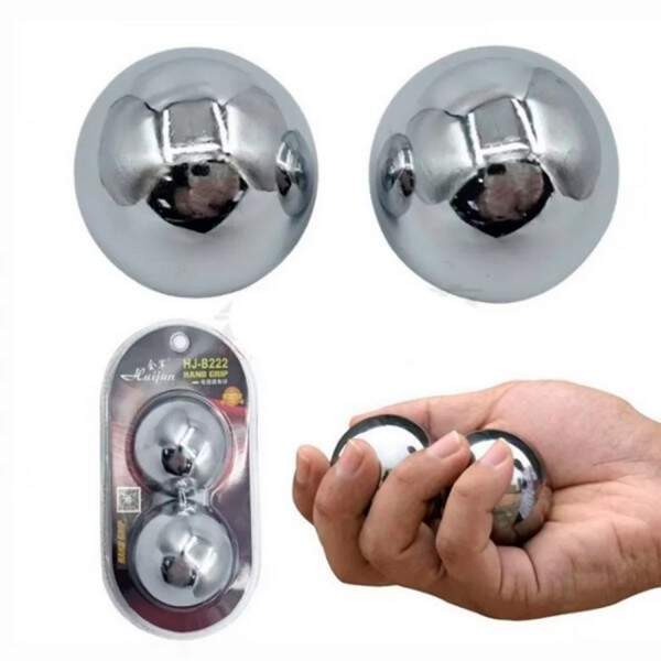 Еспандер MS 4640 (36шт) для пальців рук, куля 5см 2шт, метал, бліст, 16-8,5-5,5см (шт.)