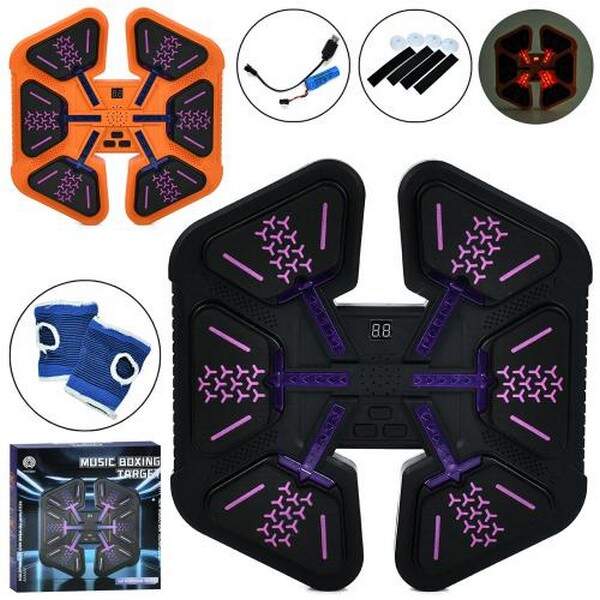 Боксерський набір MS 4642 (6шт) тренажер-мішень, боксерський автомат, настінний боксерський тренажер (шт.)