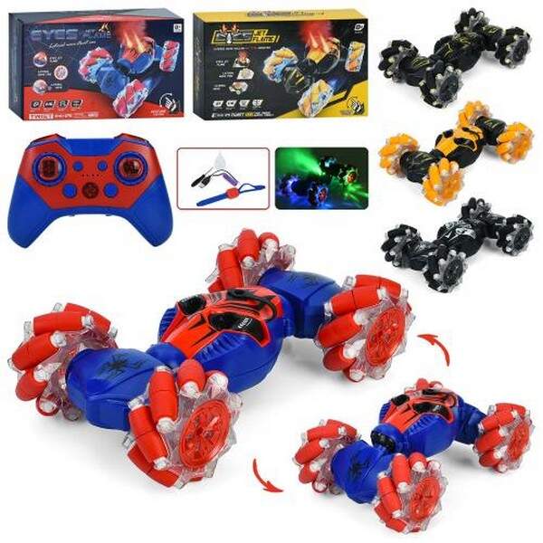 Машинка CV8818-110A (8шт) р/к, пульт 2шт(1браслет на руку), акум, 27см, музика, світло, пара/дим, ко (шт.)