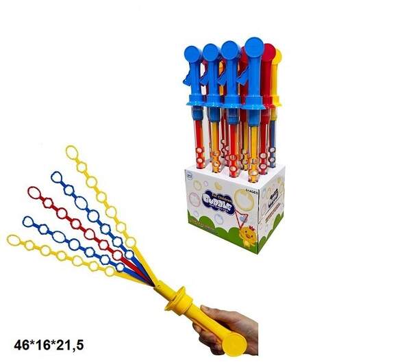 Мильні бульбашки 120мл 585 розкладні,3кол.12шт.в кор.46*16*21,5 /6/72/ (шт.)