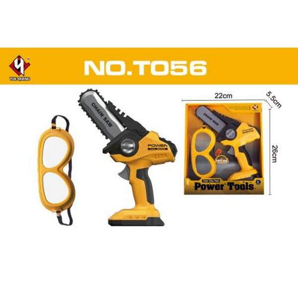 Набір інструментів T056 (36шт) пила, 24см, рухлива стрічка(механічна), окуляри, на бат-ці, в кор-ці, (шт.)