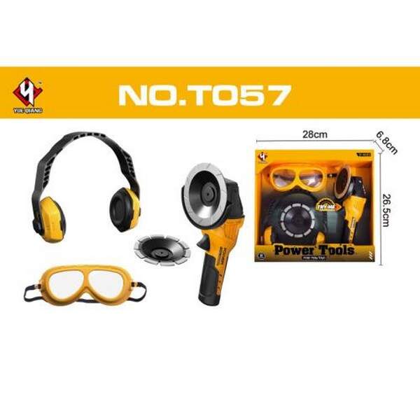Набір інструментів T057 (24шт) пила, рухлива деталь(механічна), навушники, окуляри, на бат-ці, в кор (шт.)