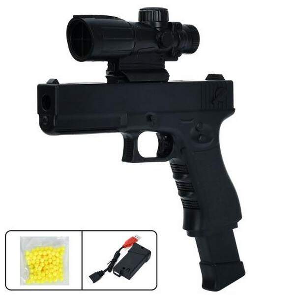 Пістолет 999-9-BB (24шт) 22см, акум, пластикові кулі, USBзарядне, у пакеті, 21-30-4см (шт.)