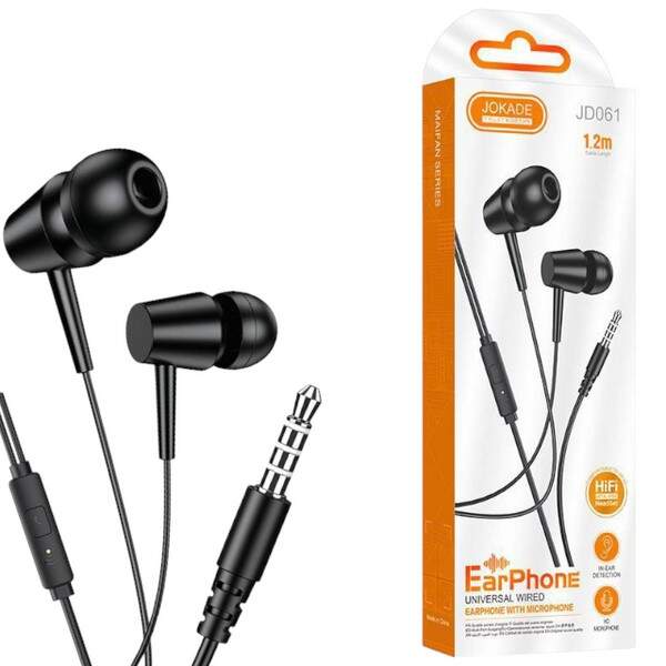Навушники дротові JOKADE 061 чорні (шт.)