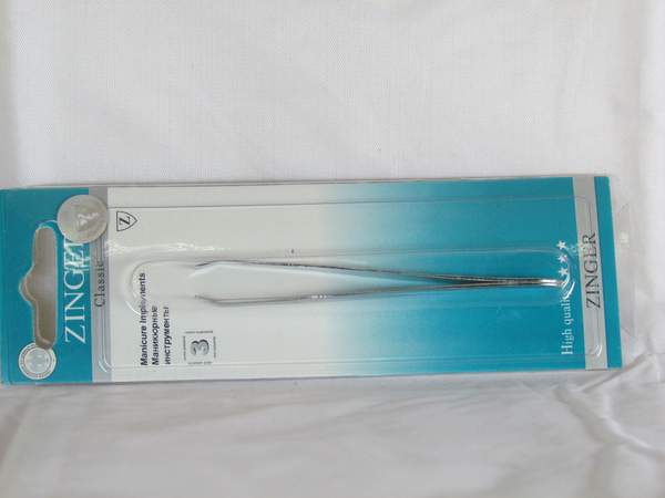 Пінцет №РТ-1 манік. став. нерж. рівний на аркуші. 12шт в упак. (720) (шт.)