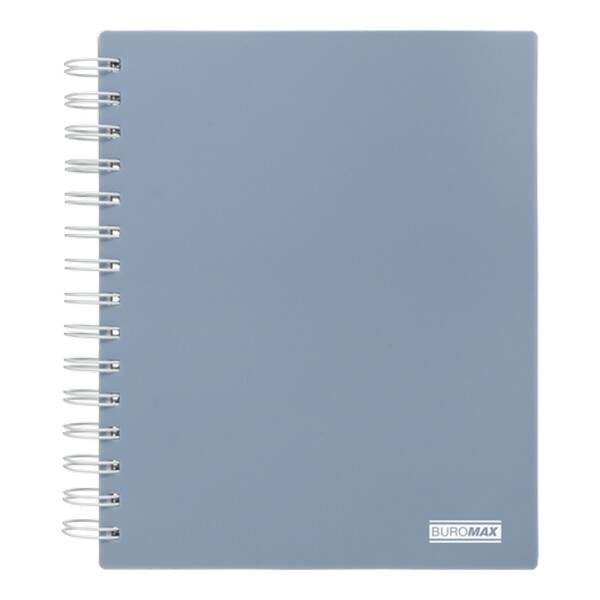 Коледж-блок на пружині MORANDI, В5 (170x205), 120 арк, клітинка, пластикова обкладинка, маренго BM.2 (шт.)